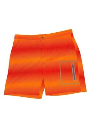 Mack Weldon Men's Orange Ombre Board Shorts Swim Trunks Quick Dry One Size